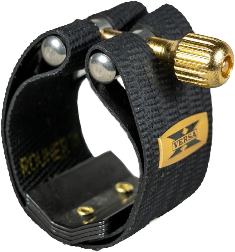 Rovner Ligature & Plastic Cap for Baritone Saxophone - Versa X Ligature for Hard Rubber Mouthpiece (X-3R) - Image 1